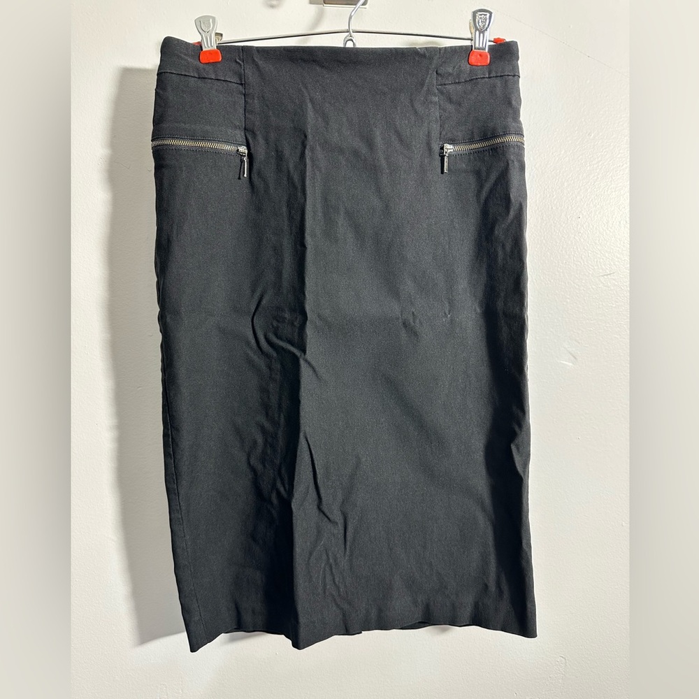 Soho Apparel Ltd. Women’s S Black Zipper Pockets Pull On Pencil Skirt | SKU 0797